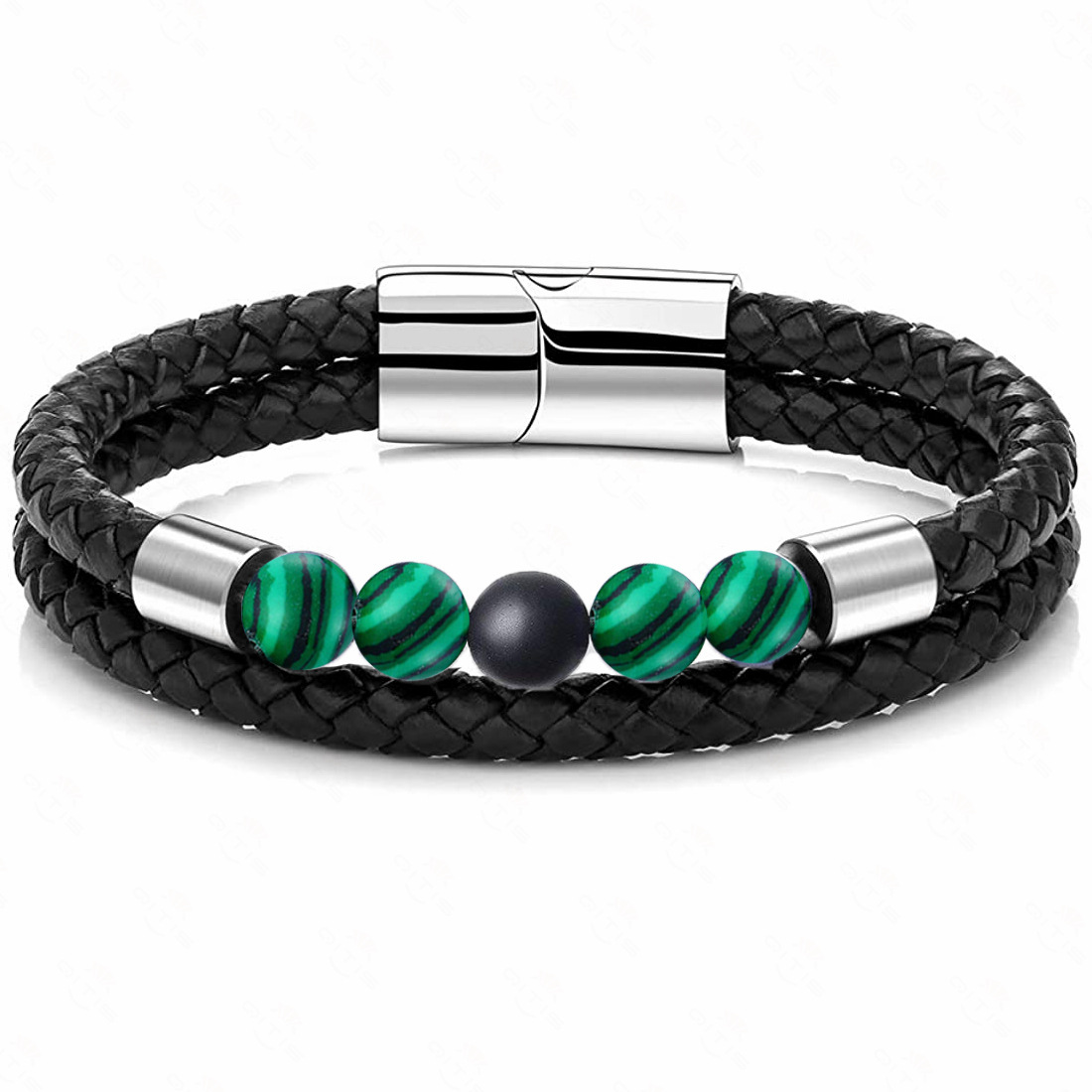 10:malachite/ Matte Black Stone