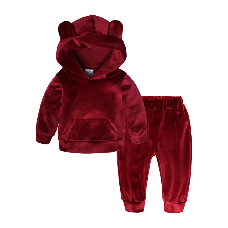 Red rabbit ear suit