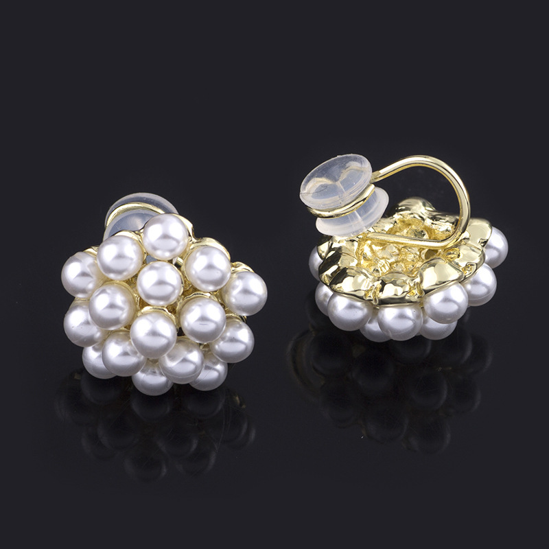 Clip-on earring with silicone spacer