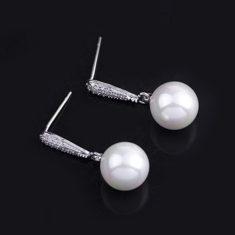 Drop earring with ear stud