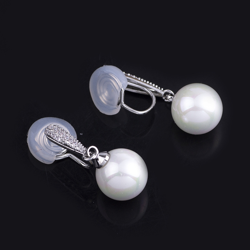 Clip-on earring with silicone spacer