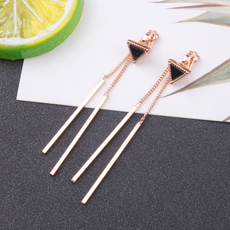 Clip-on earring,Rose gold