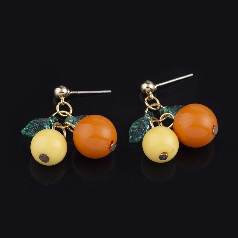 Drop earring with ear stud