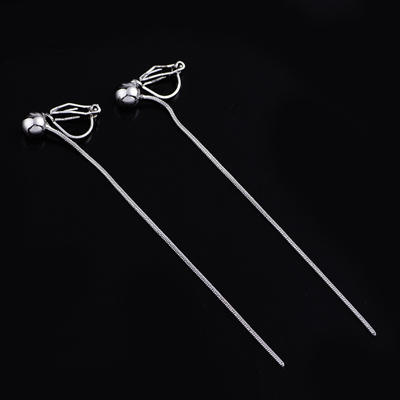 Clip-on earring,  whitegold