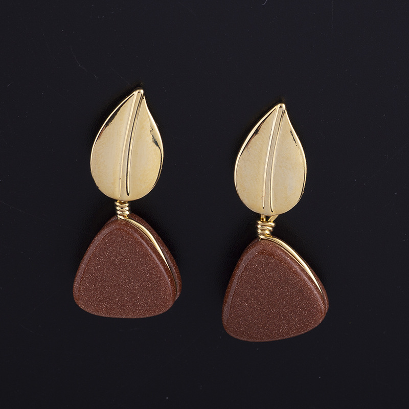 Drop earring with ear stud