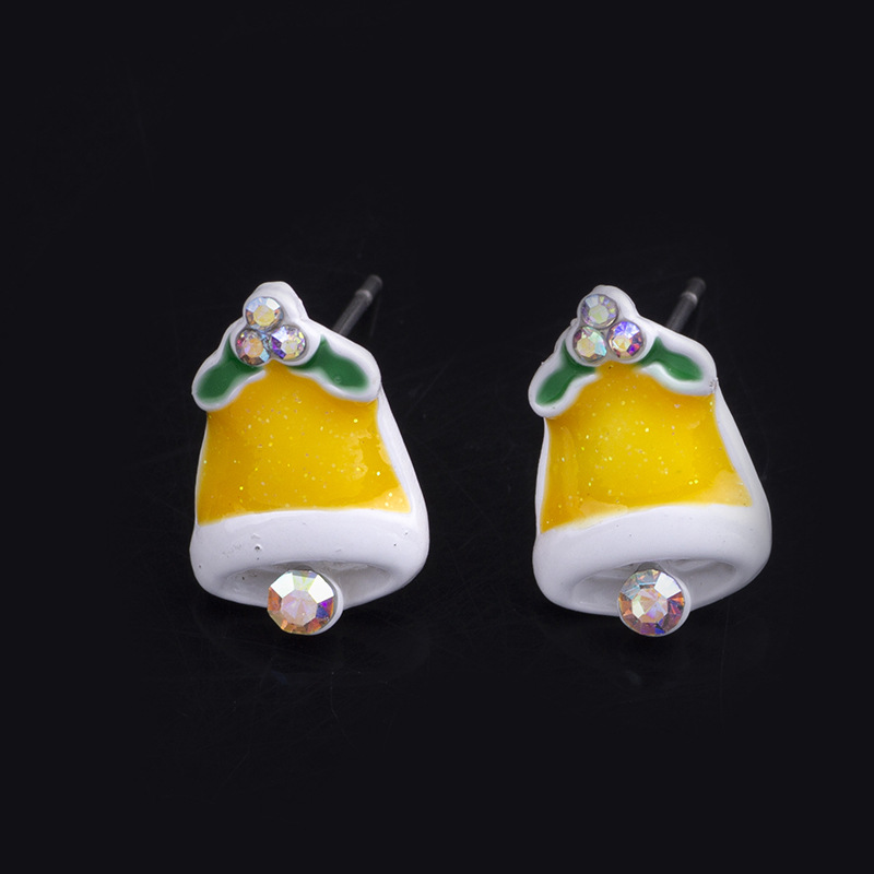 Stud earring, Yellow bell