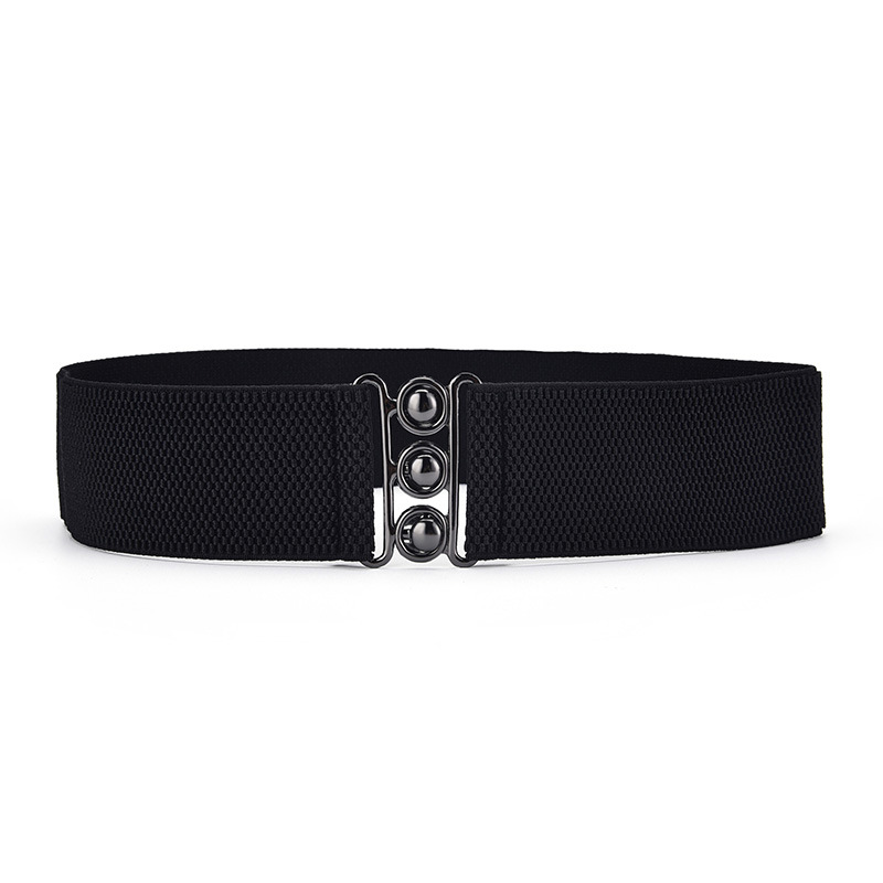 Round buckle black