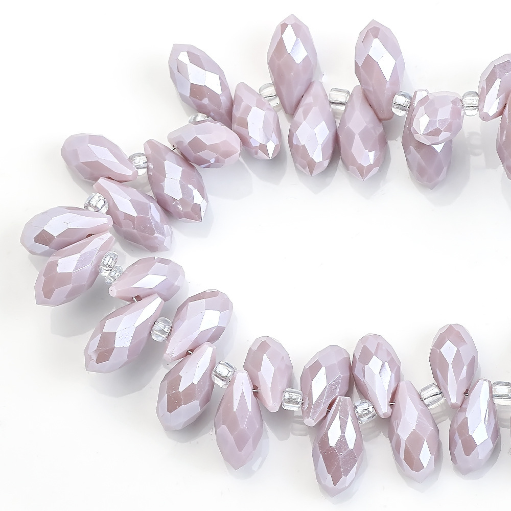 Light Purple Porcelain AB 6x12 mm about 100