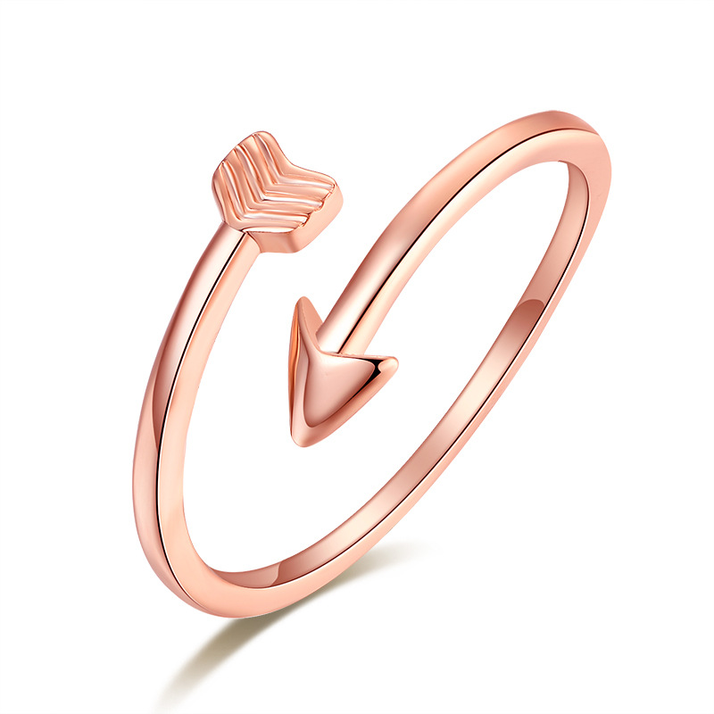 3 rose gold color plated