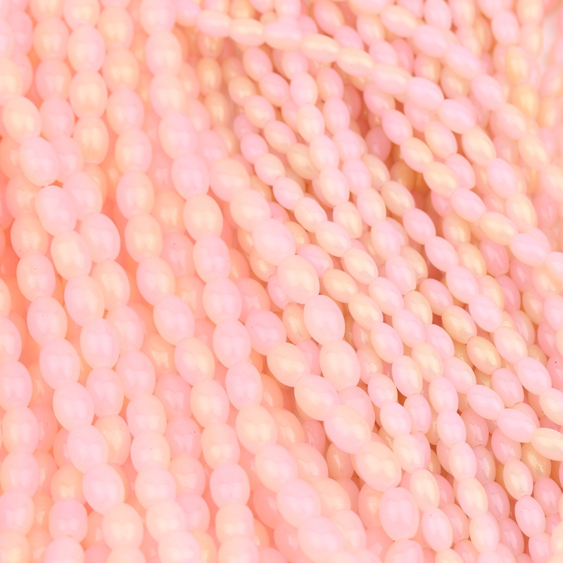 6x8mm,pink,90 PCS/Strands