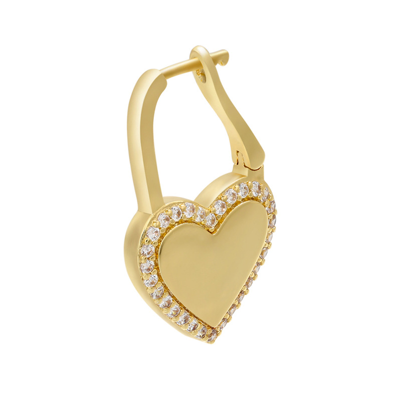 1 gold color plated with clear rhinestone