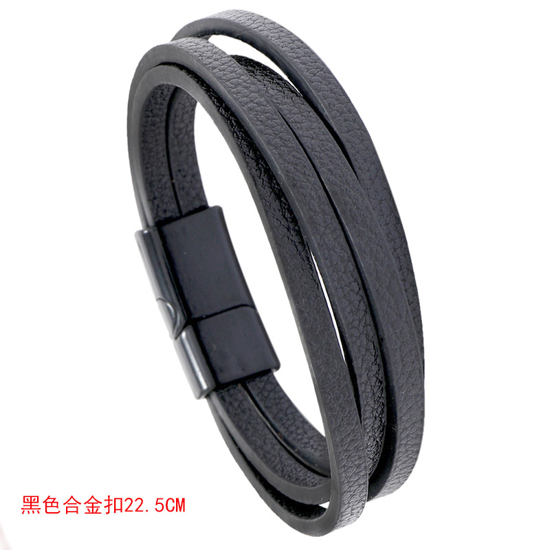 Black alloy buckle：22.5CM