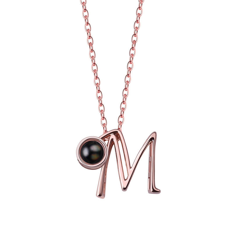 M,rose gold color