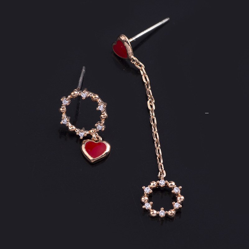 Drop earring with ear stud