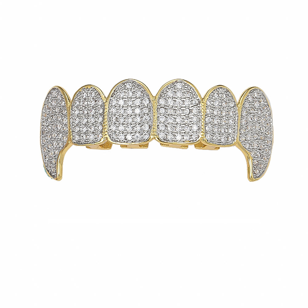 gold color plated（upper teeth）