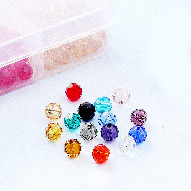 mixed colors,6mm,50 PCS/Strands