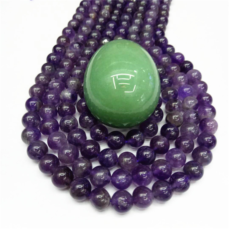 dark purple , 10mm（About 40 PCS/Strand）