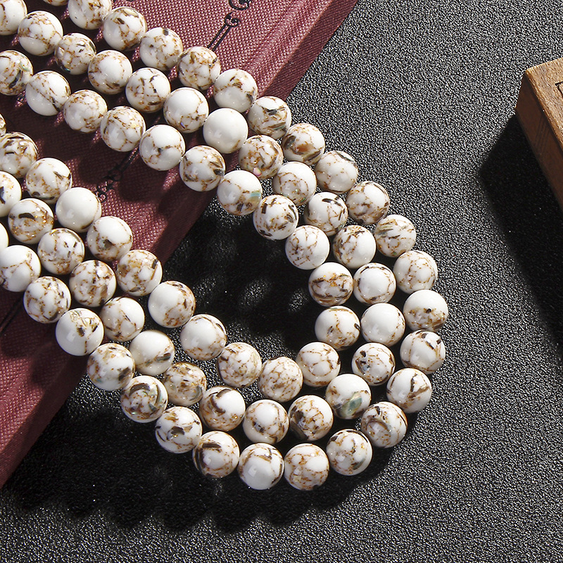 white , 10mm（About 38 PCS/Strand）