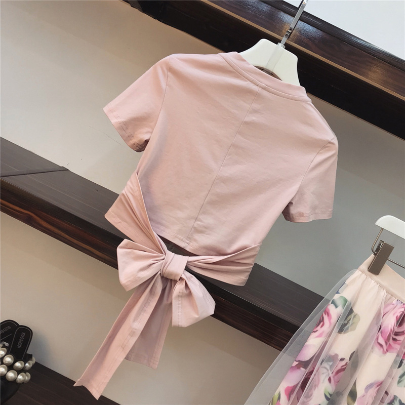 Pink short sleeve top