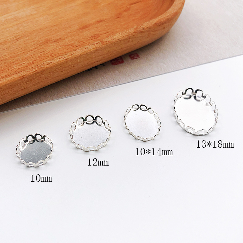 Color silver plating,12mm