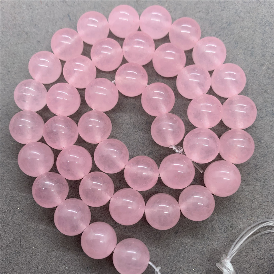 pink , 6mm（About 61 PCS/Strand）