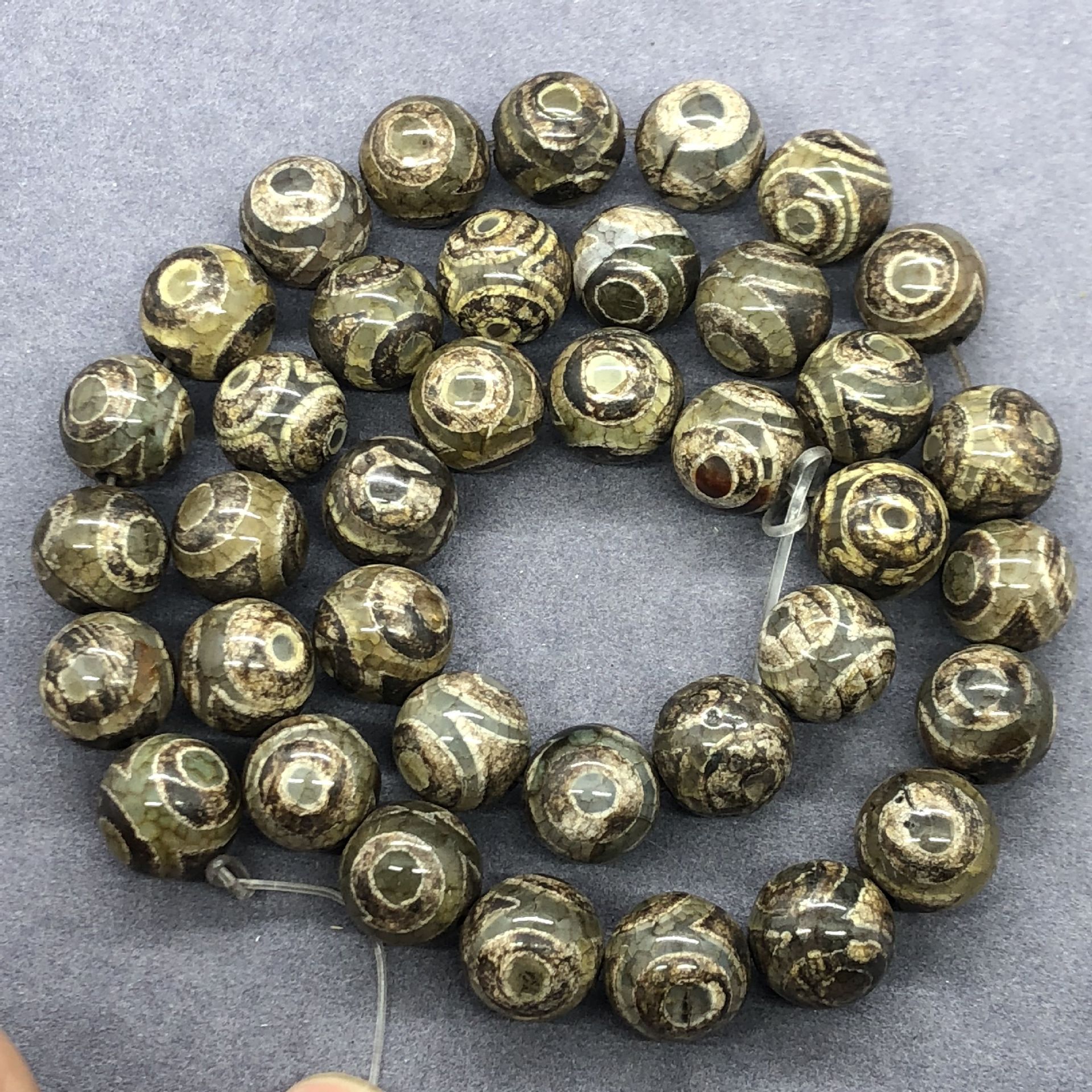 Brown , 8mm（About 47 PCS/Strand）