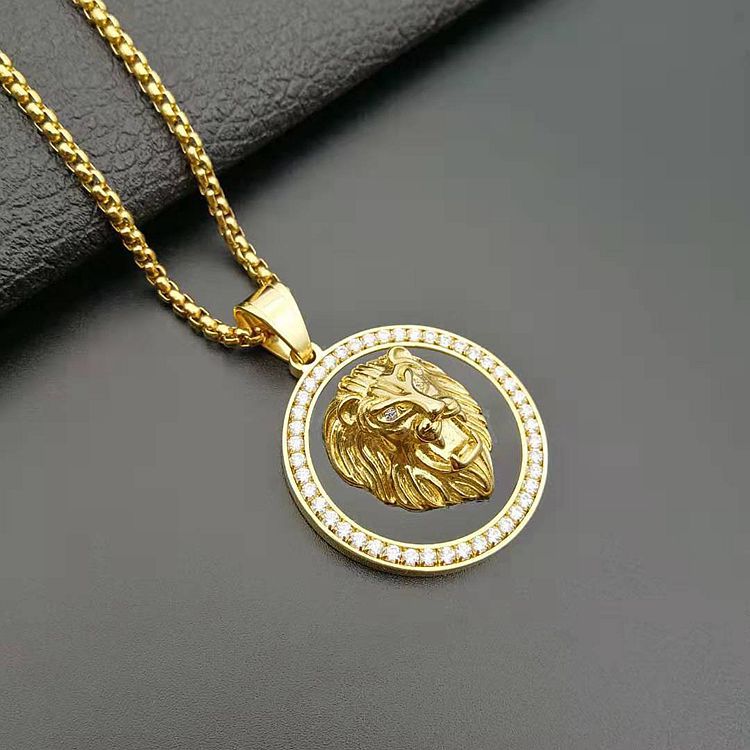 3:Gold zircon single pendant