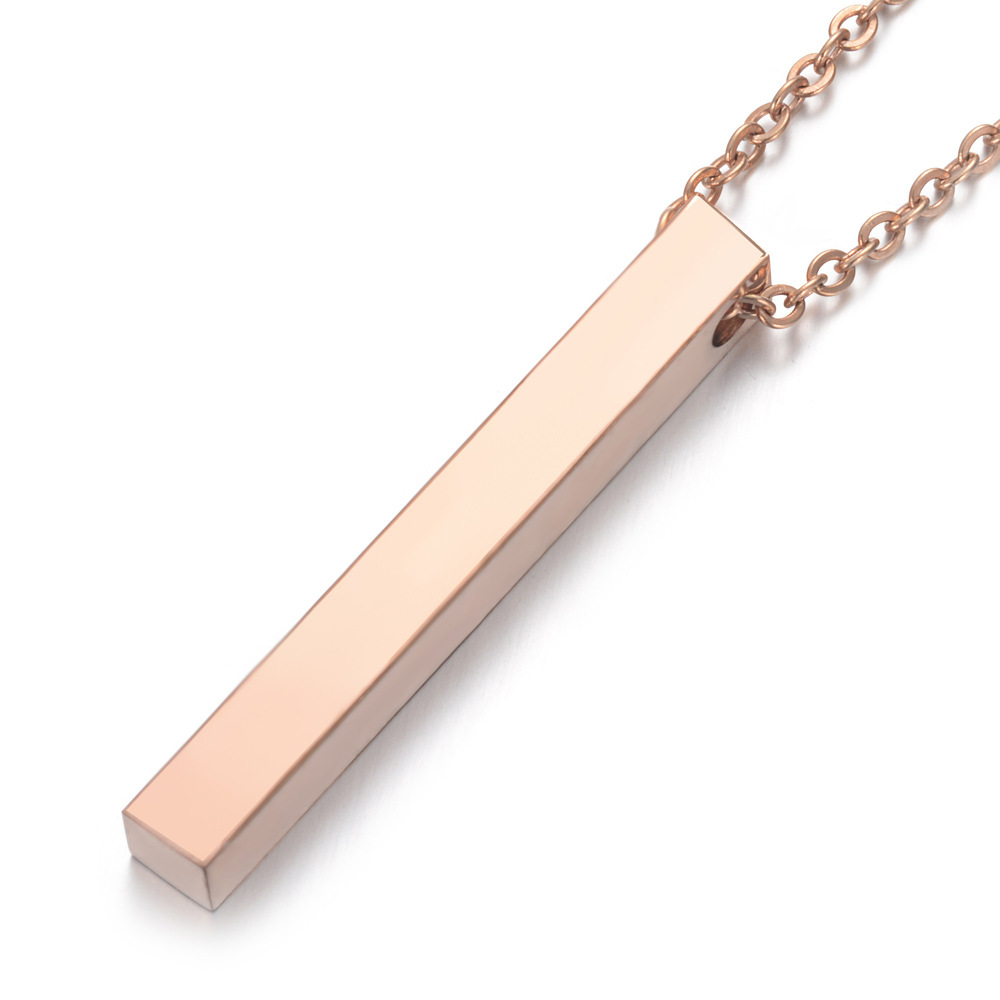 3 rose gold color plated