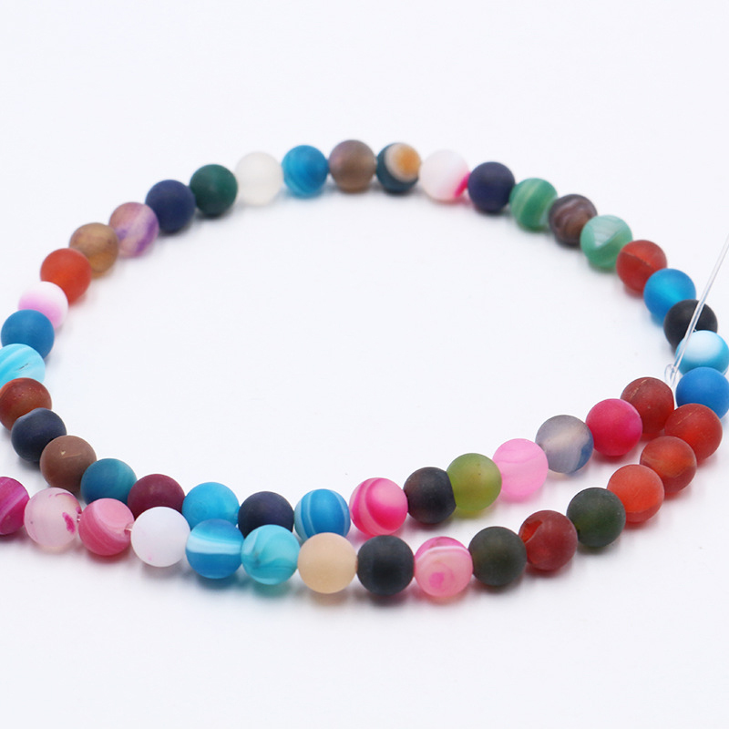 7 color , 6mm（About 62 PCS/Strand）