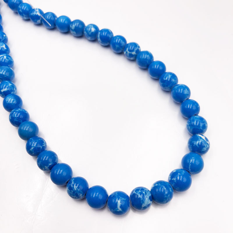 light blue , 4mm（About 95 PCS/Strand）