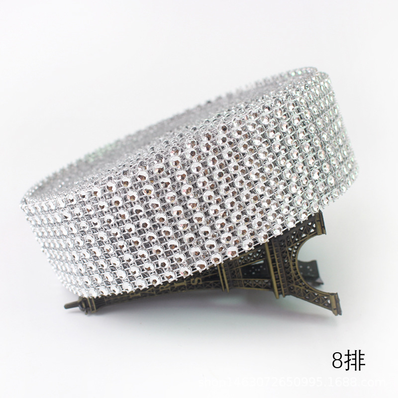 Silver 8 rows: 4cm