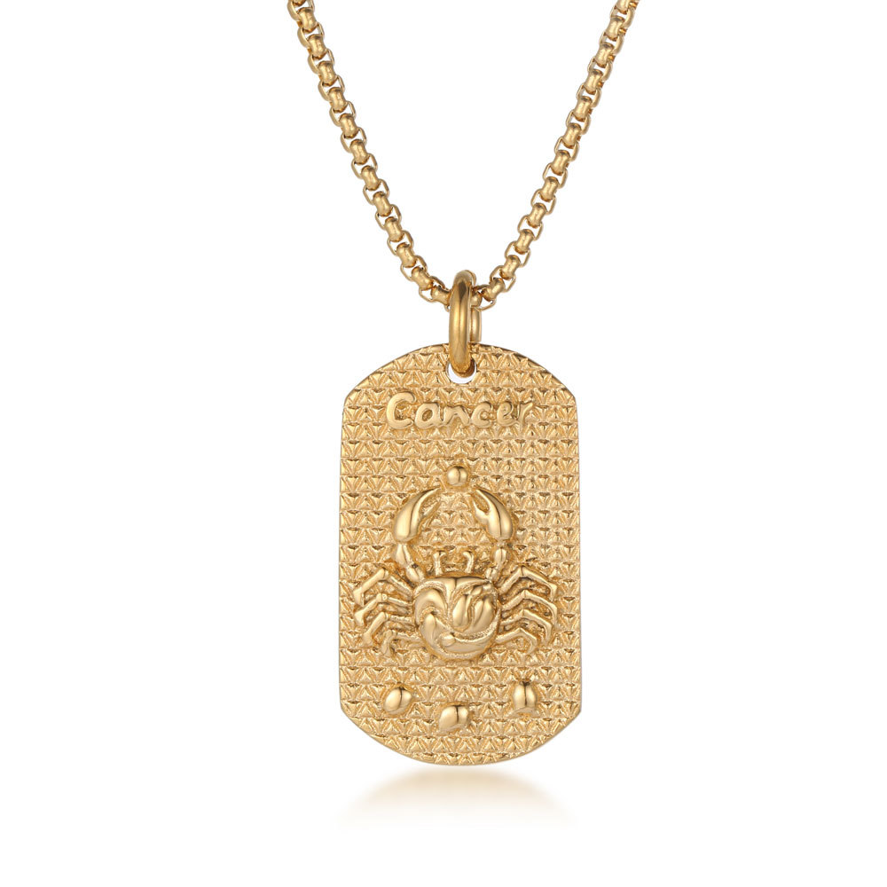 Gold, single pendant, no chain