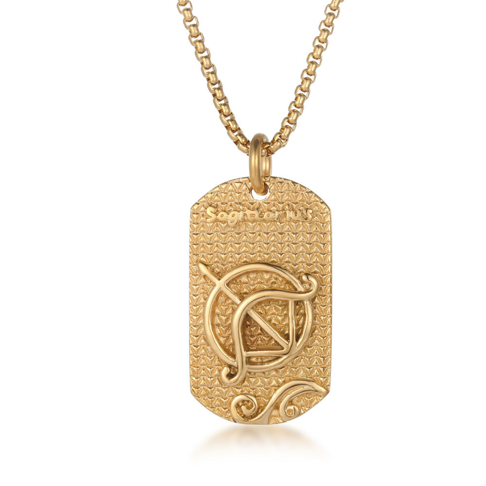 Gold, single pendant, no chain