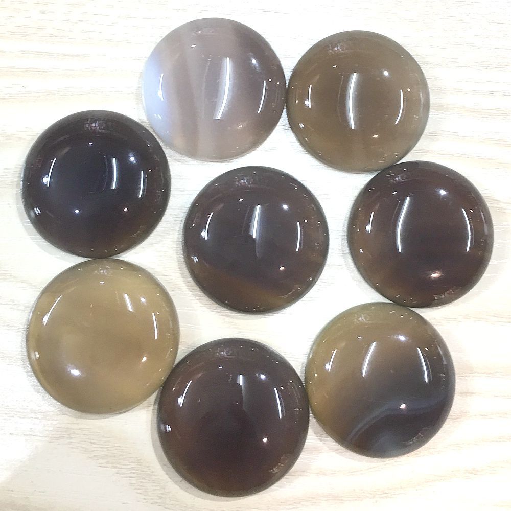 12 grey agate