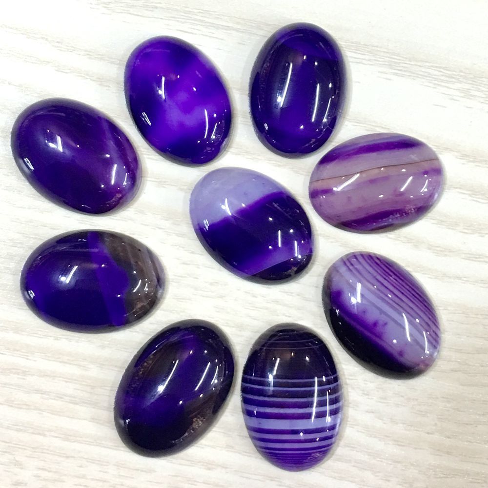 26 Agate dentelle violet