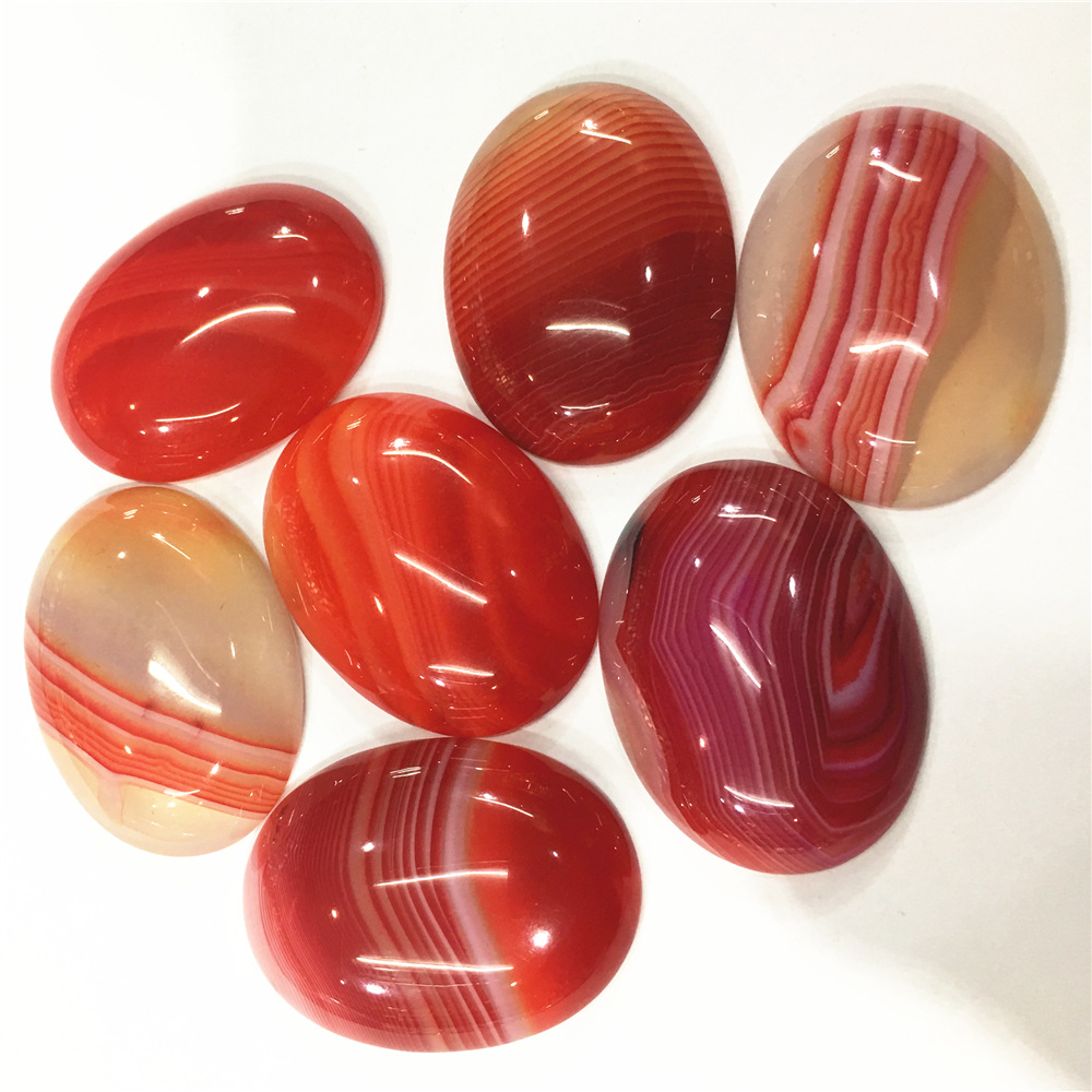 17 dark red lace agate