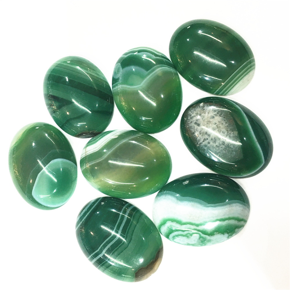 21 Agate dentelle vert