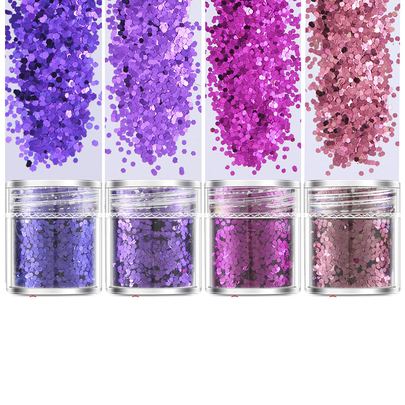 1mm small sequins-4 bottles ② Color-single bottl