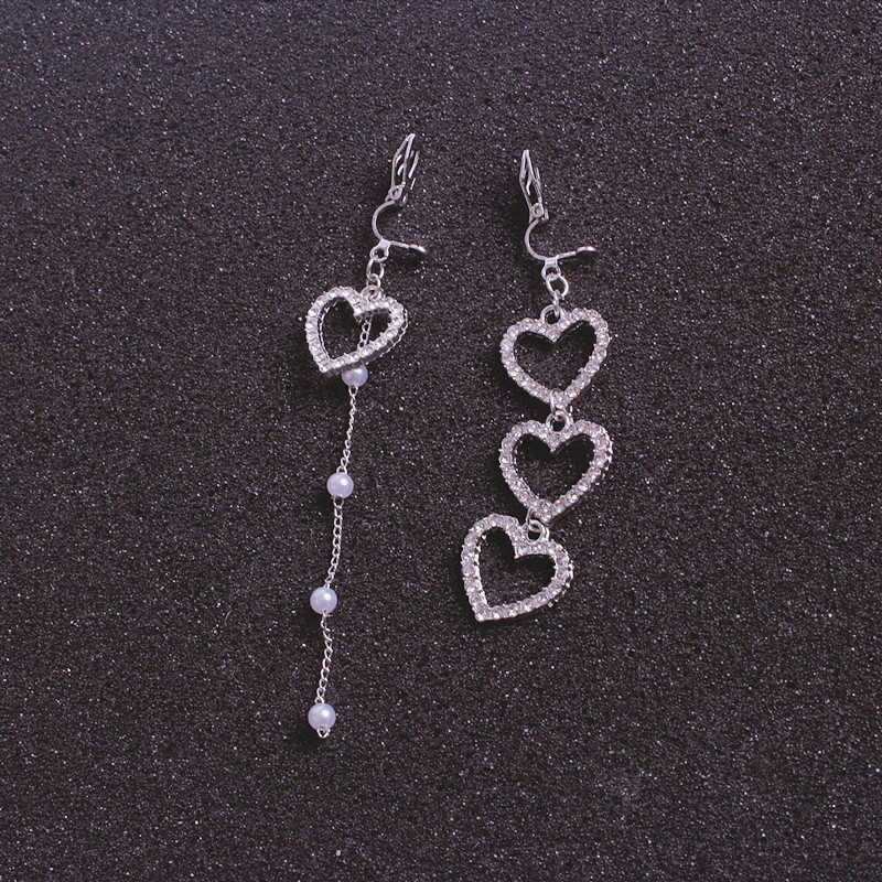 Asymmetric Heart ear clip