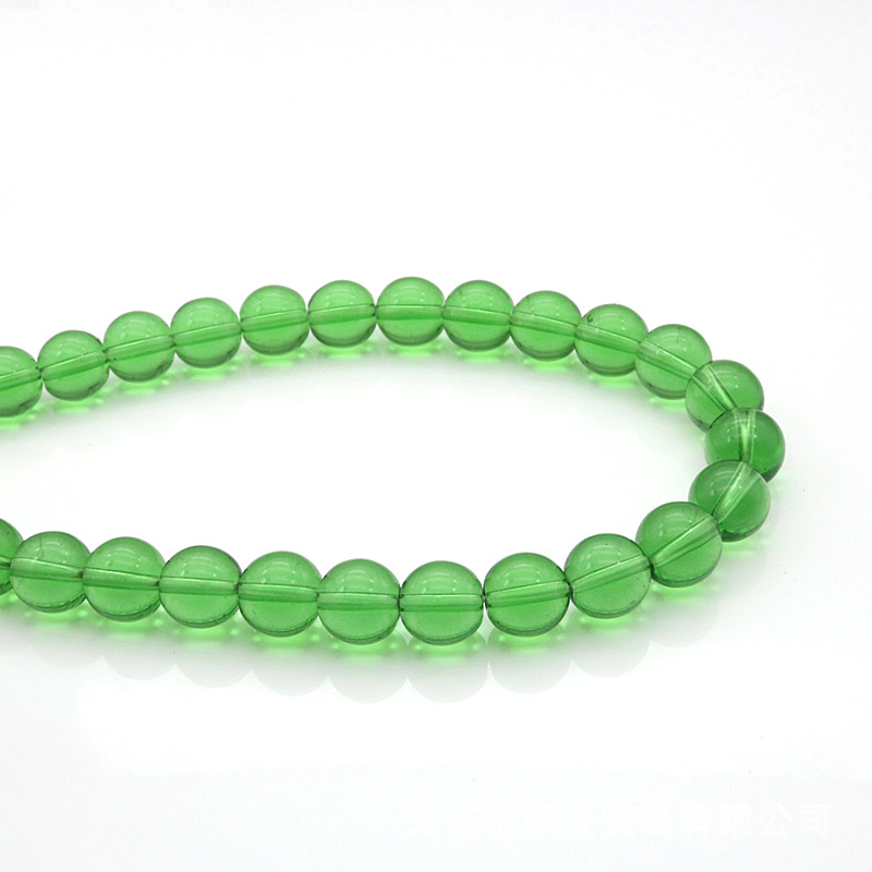 green,6mm,65 PCS/Strands