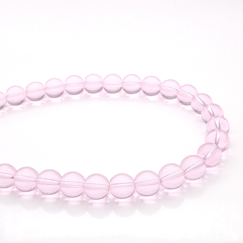 pink,6mm,65 PCS/Strands