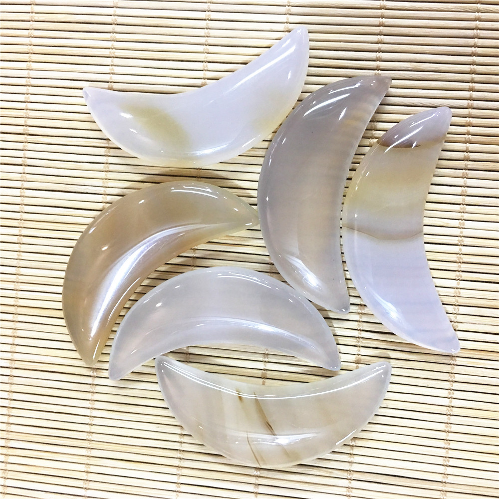 6 agate blanche