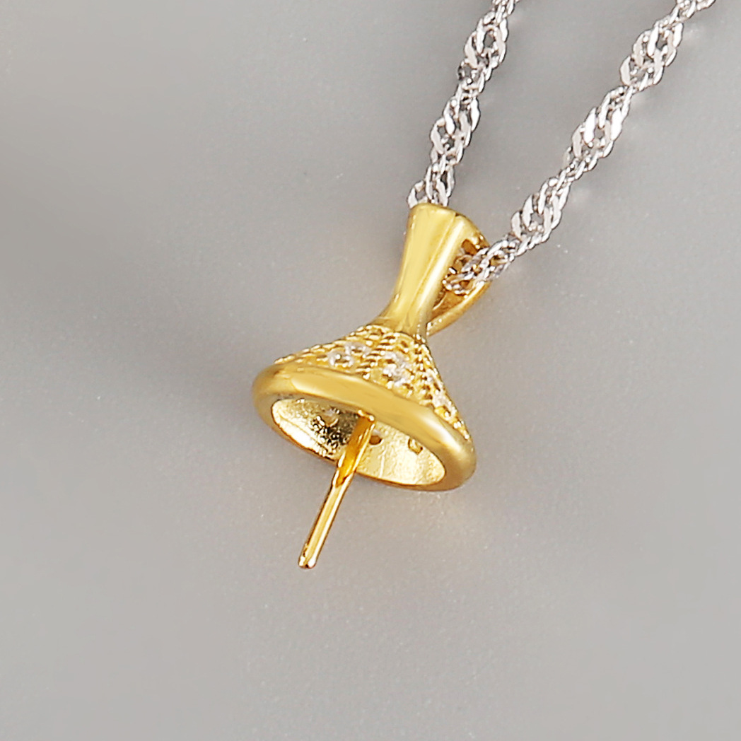 yellow gold pendant bail