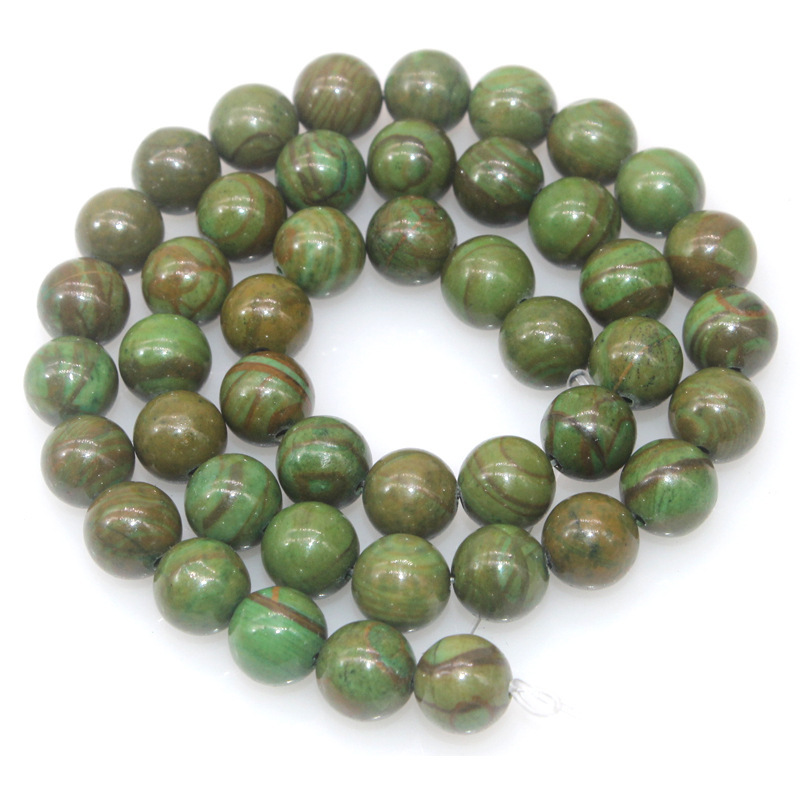 Natural green treasure rock,8mm