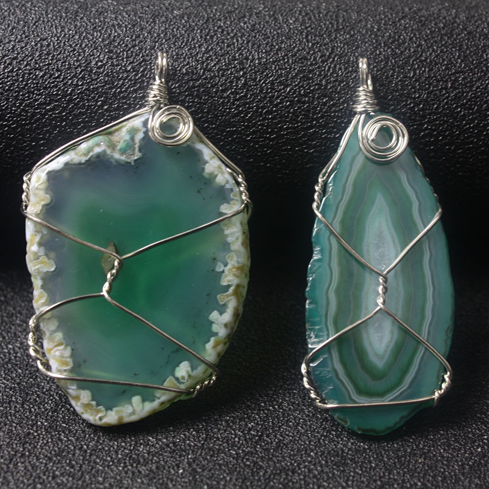 1 green agate