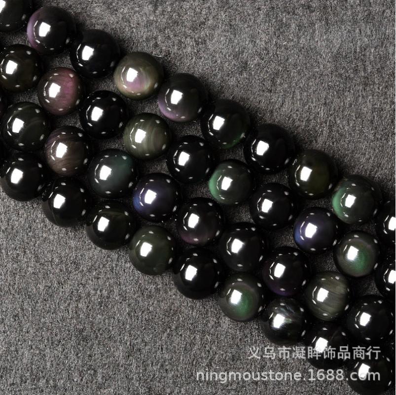 A Color obsidian,4mm,98 PCS/Strands