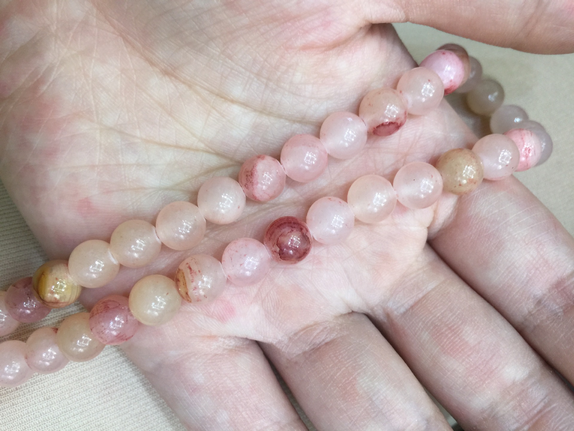 pink jade,4MM