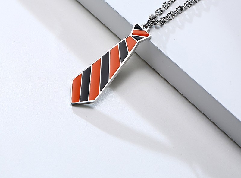 Orange pendant without chain