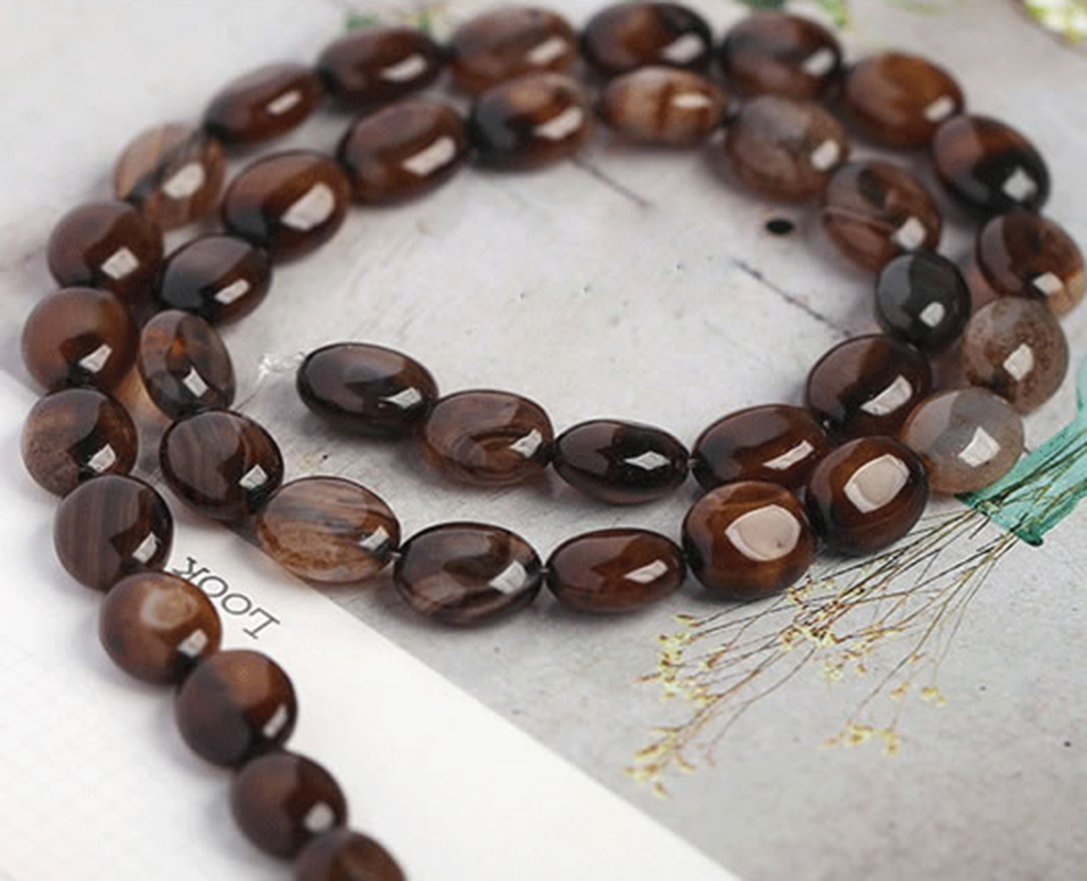 coffee lace agate 10*14mm