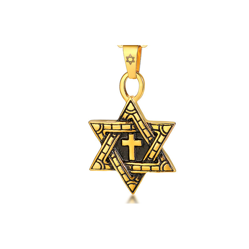 Golden pendant without chain